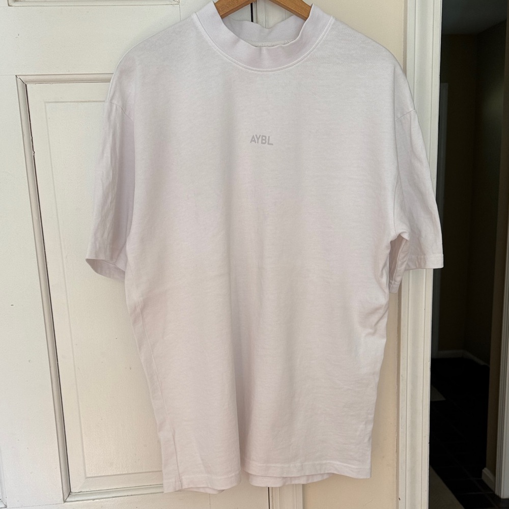 AYBL White XS Tee with Subtle Logo